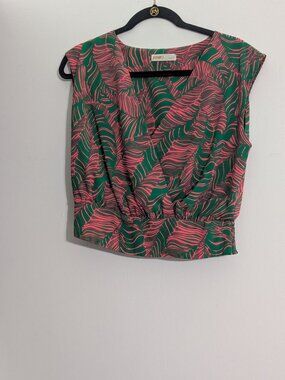 Intempo tropical print crop top